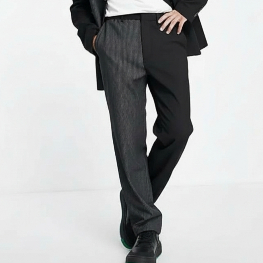 Collusion Spliced Pants in Black Size M
